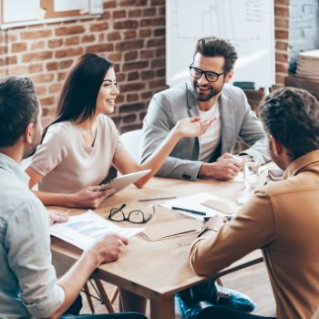 People at a conference